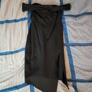 Black Dress Off the Shoulders